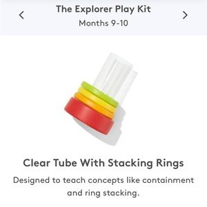 Love every Cube Tube with Stacking Rings and Felt Balls